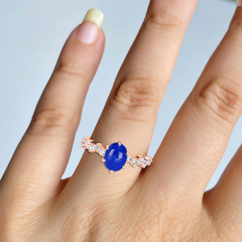  Lapis & White Topaz Ring LLP-RDR-2241.