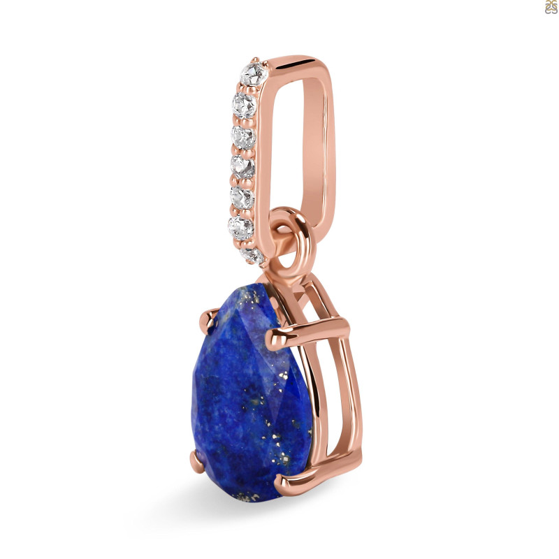 Lapis & White Topaz Pendant LLP-RP-76.