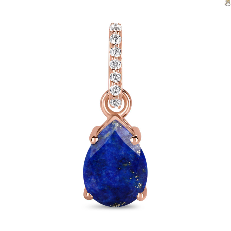 Lapis & White Topaz Pendant LLP-RP-76.