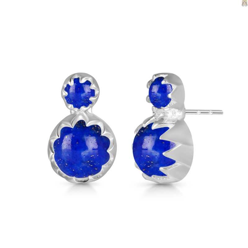 Lapis Stud Earring