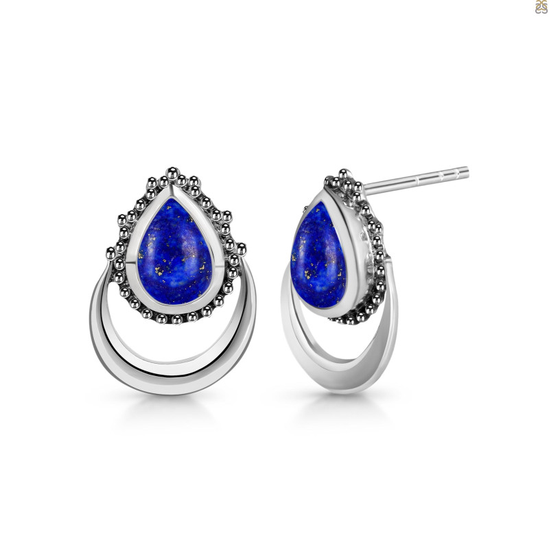 Lapis Stud Earring