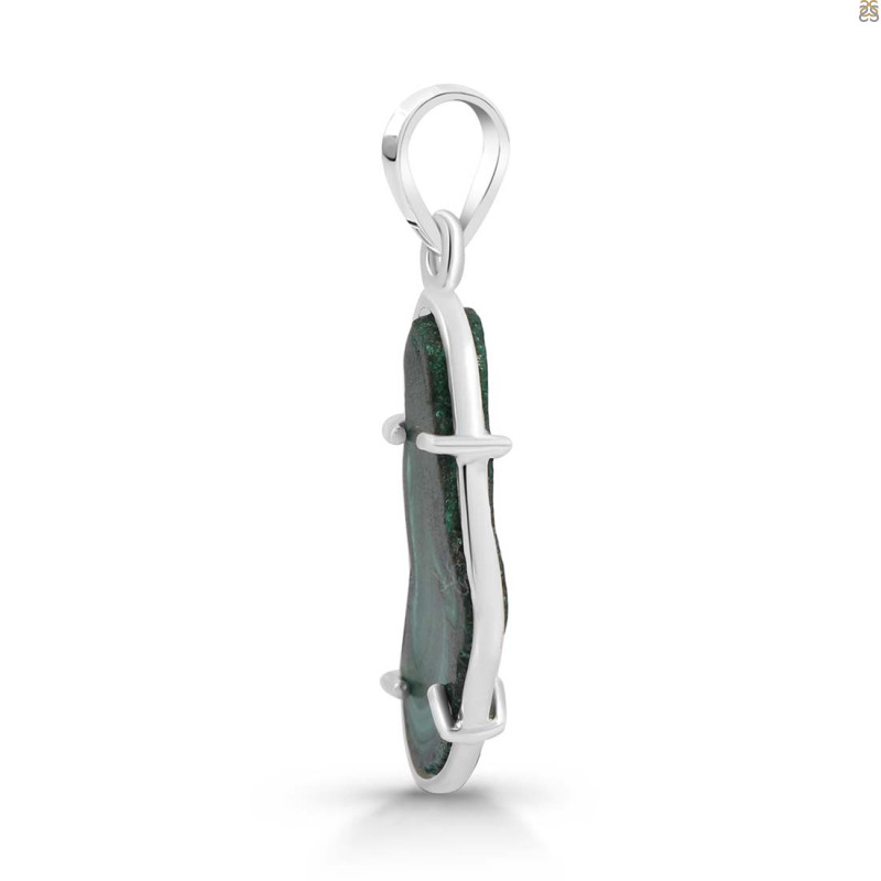 Malachite Slice Pendant-SP