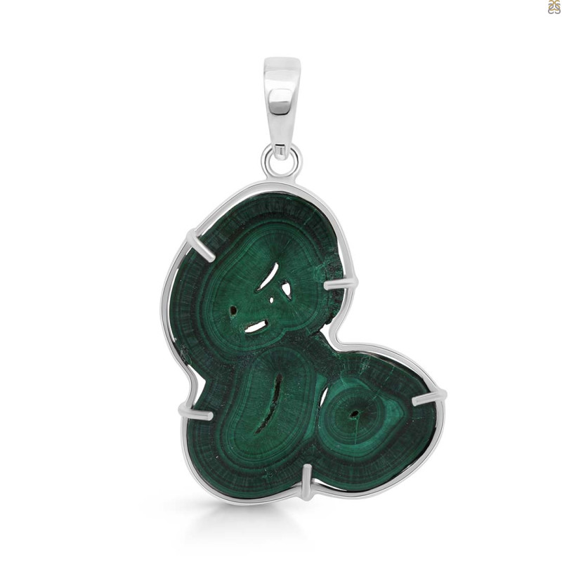 Malachite Slice Pendant-SP MLC-1-105