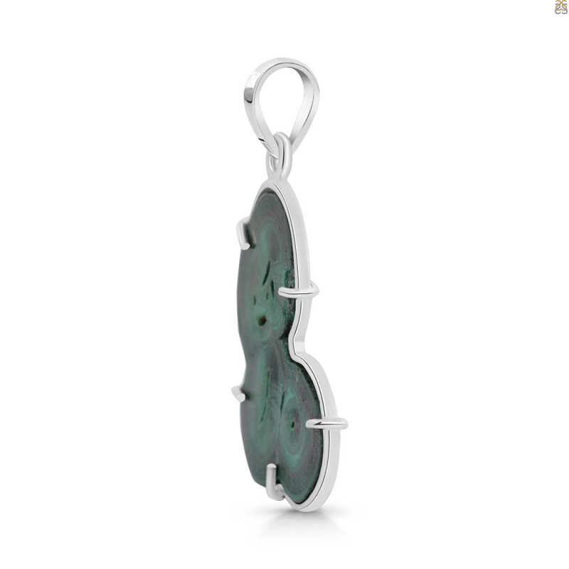 Malachite Slice Pendant-SP