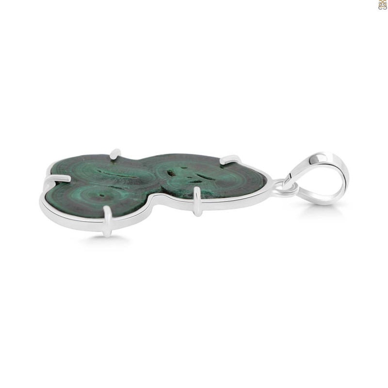 Malachite Slice Pendant-SP MLC-1-105