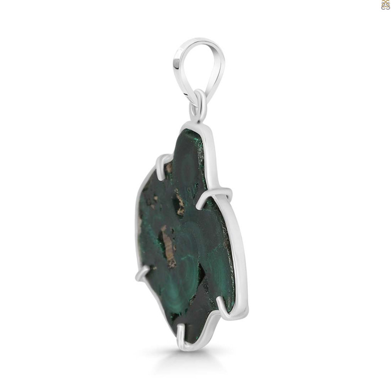 Malachite Slice Pendant-SP