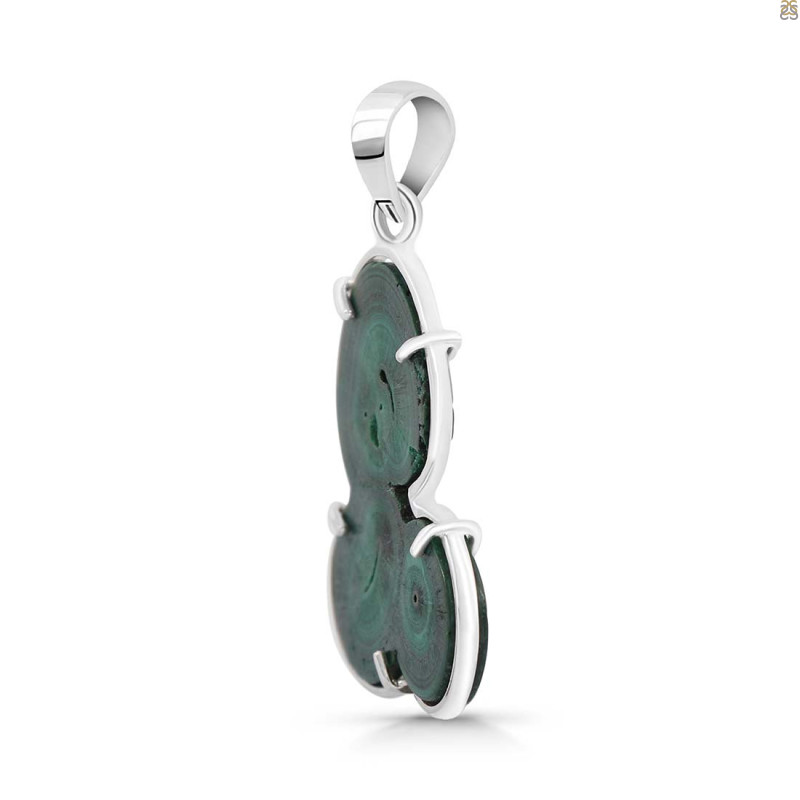 Malachite Slice Pendant-SP