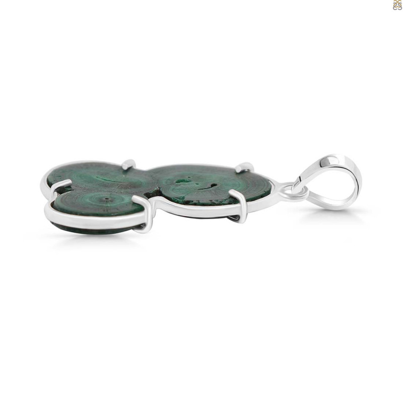 Malachite Slice Pendant-SP MLC-1-107