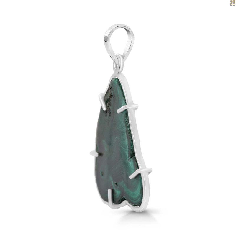 Malachite Slice Pendant-SP