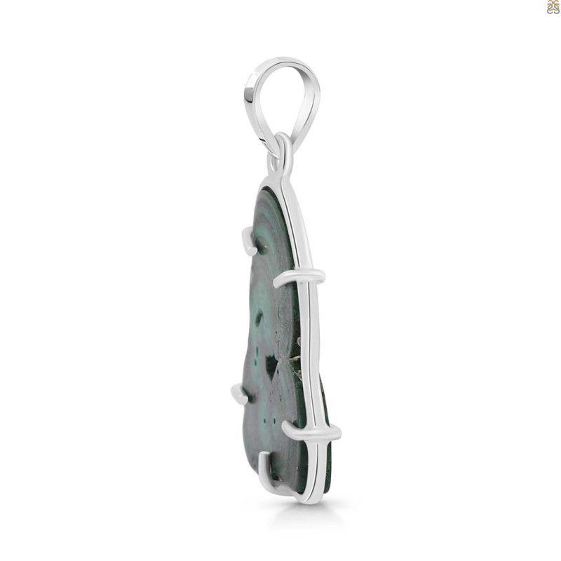Malachite Slice Pendant-SP MLC-1-118