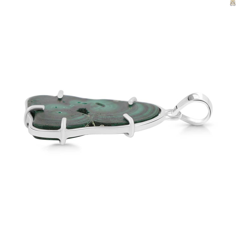 Malachite Slice Pendant-SP MLC-1-118