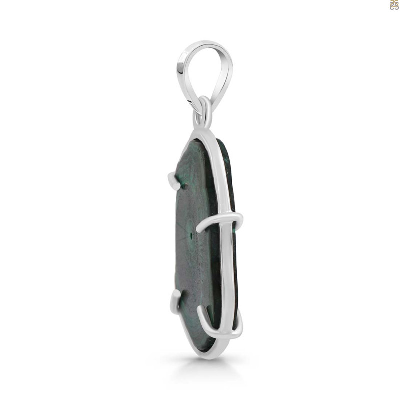 Malachite Slice Pendant-SP MLC-1-125