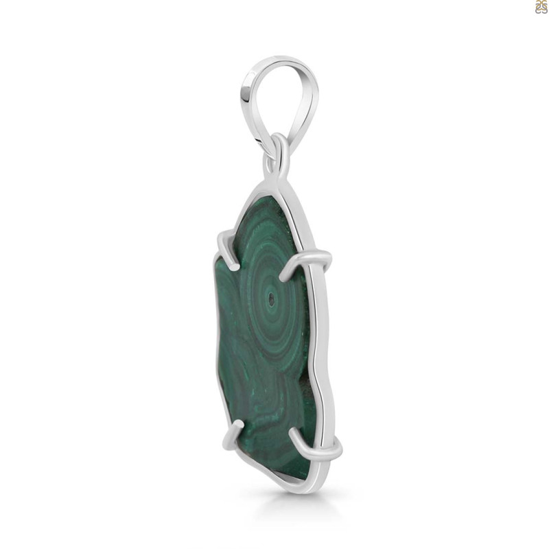 Malachite Slice Pendant-SP