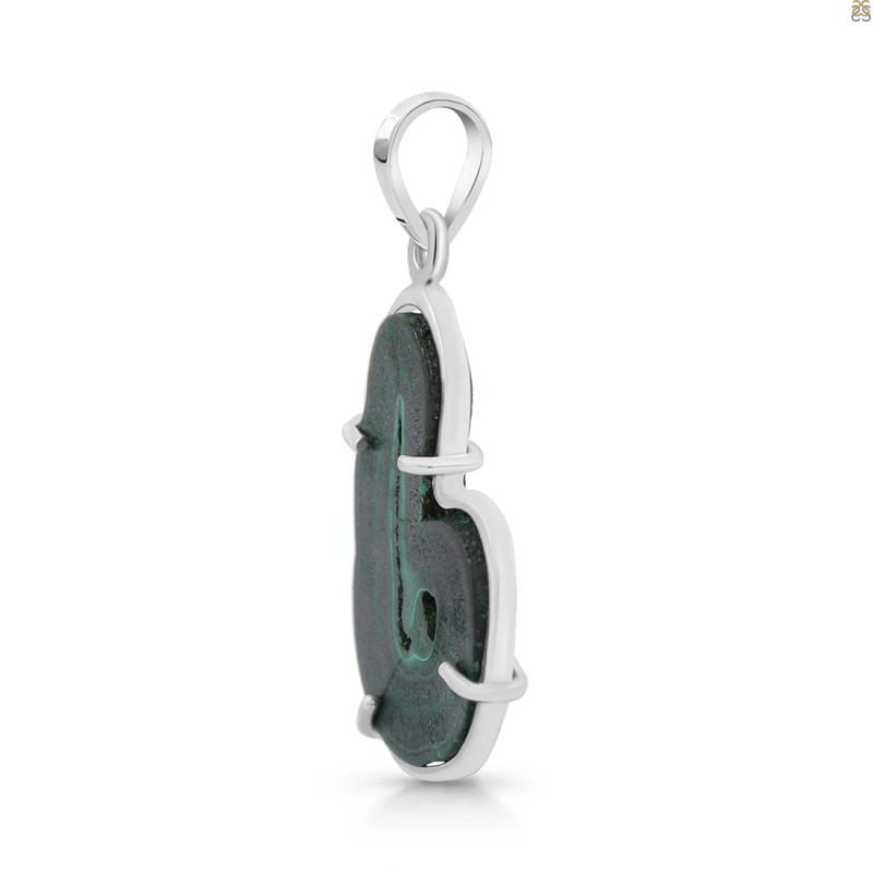 Malachite Slice Pendant-SP MLC-1-128