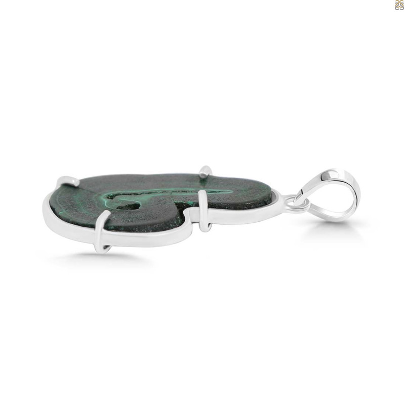 Malachite Slice Pendant-SP MLC-1-128