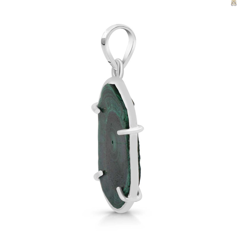 Malachite Slice Pendant-SP MLC-1-129