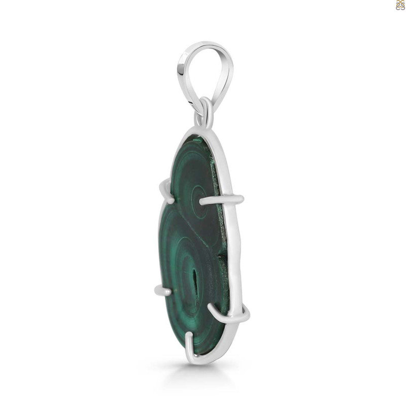 Malachite Slice Pendant-SP