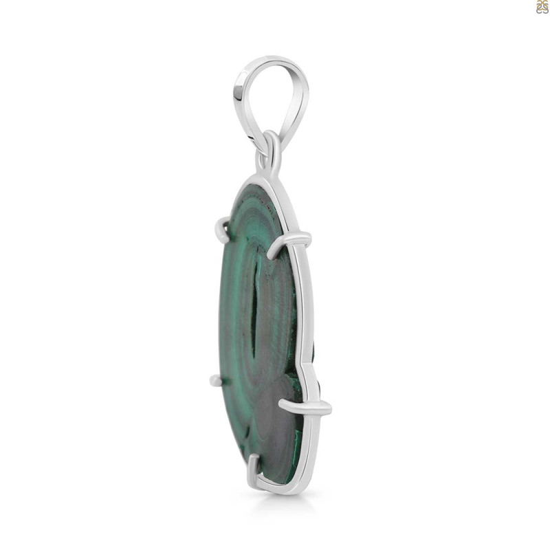 Malachite Slice Pendant-SP
