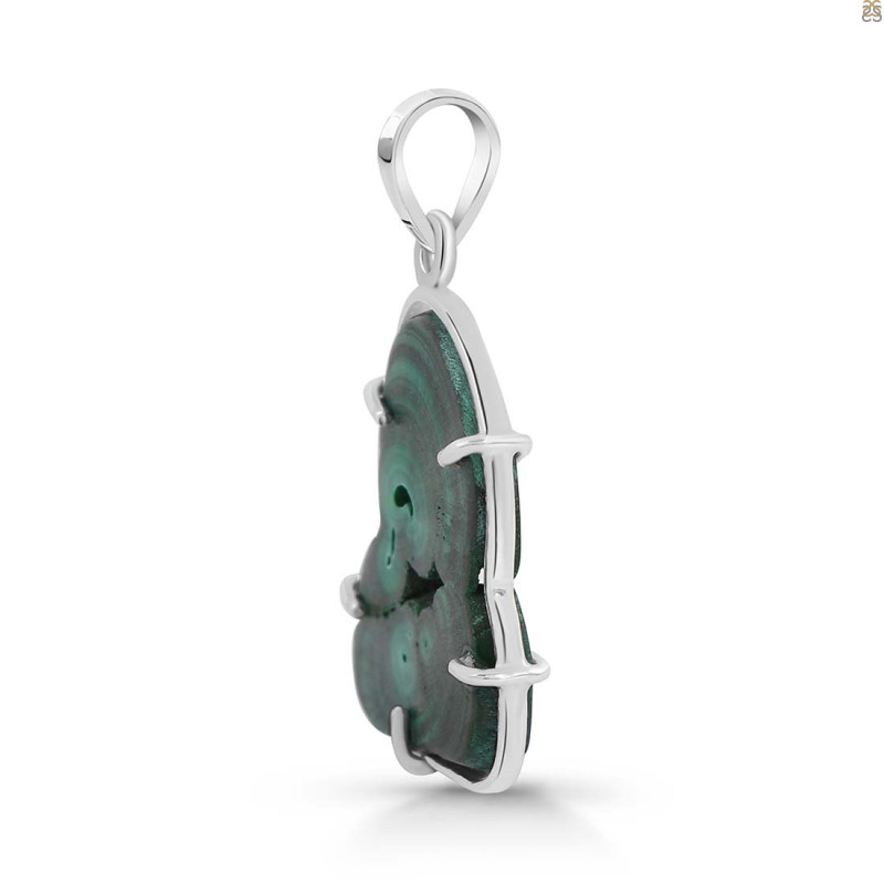 Malachite Slice Pendant-SP