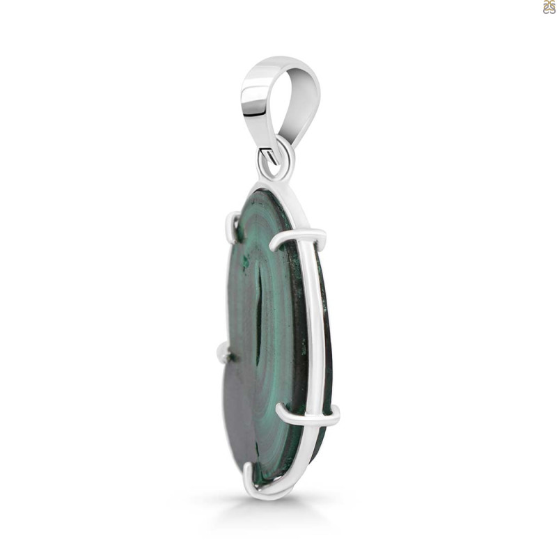 Malachite Slice Pendant-SP