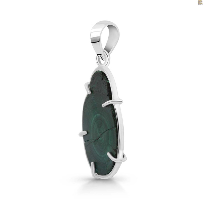 Malachite Slice Pendant-SP