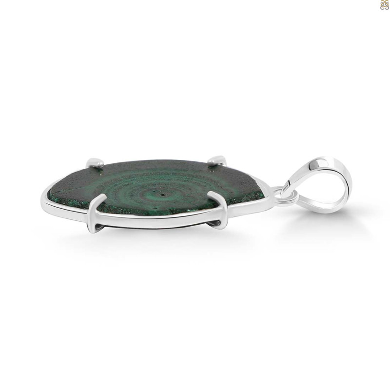 Malachite Slice Pendant-SP MLC-1-66