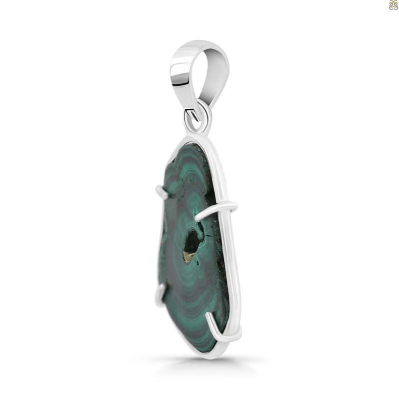 Malachite Slice Pendant-SP