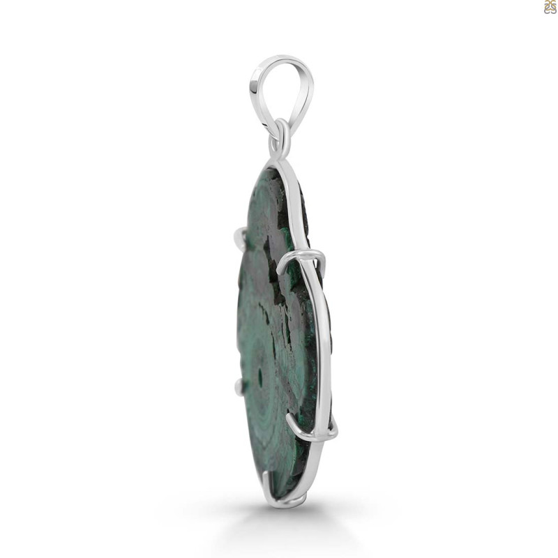 Malachite Slice Pendant-SP