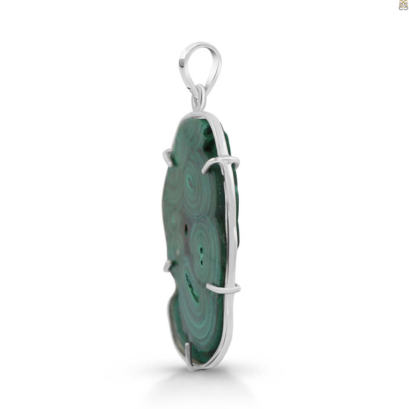 Malachite Slice Pendant-SP