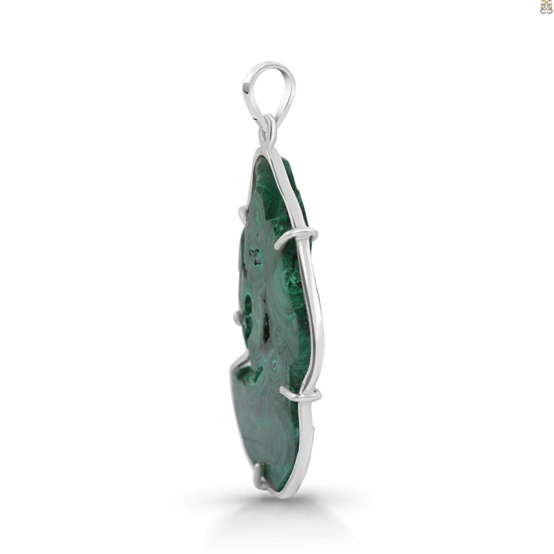Malachite Slice Pendant-SP
