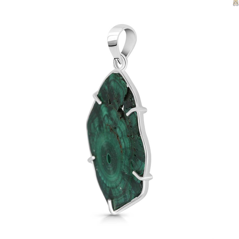 Malachite Slice Pendant-SP MLC-1-84