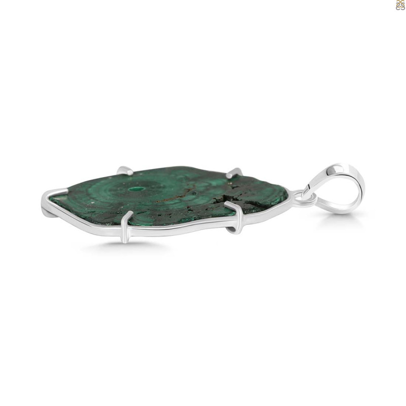 Malachite Slice Pendant-SP MLC-1-84