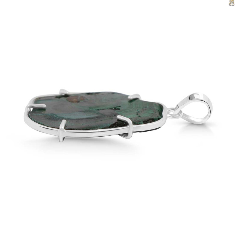 Malachite Slice Pendant-SP MLC-1-91
