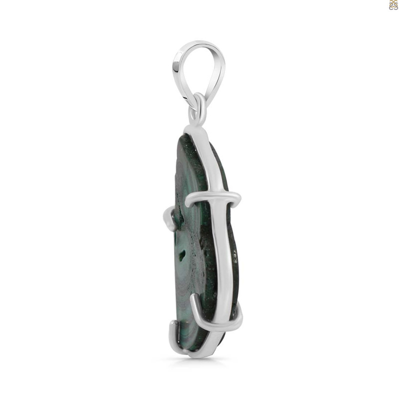 Malachite Slice Pendant-SP