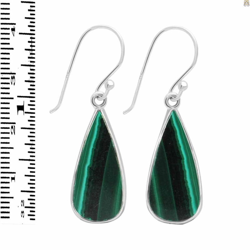 Malachite Earring-E MLC-3-19