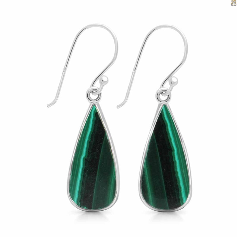 Malachite Earring-E MLC-3-19
