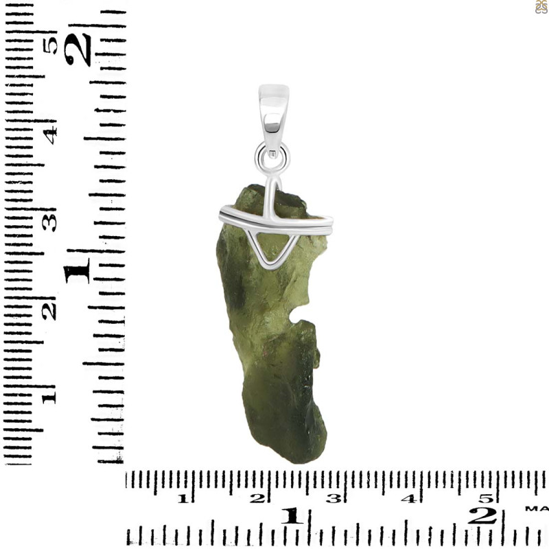 Moldavite Pendant-SP MLD-1-3074