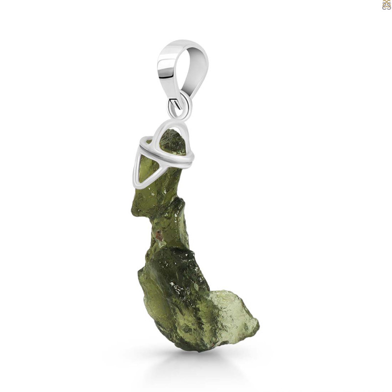 Moldavite Rough Pendant-SP