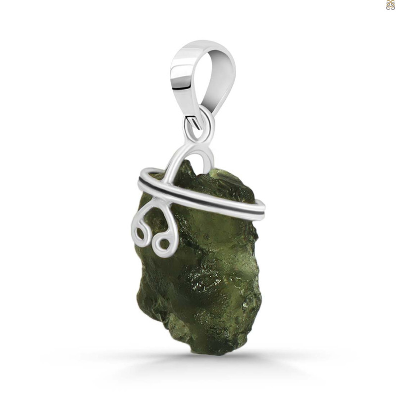 Moldavite Rough Pendant-SP