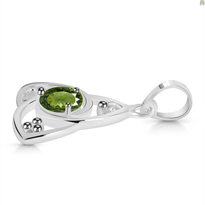 Moldavite Triangle Pendant MLD-RDEP-878.