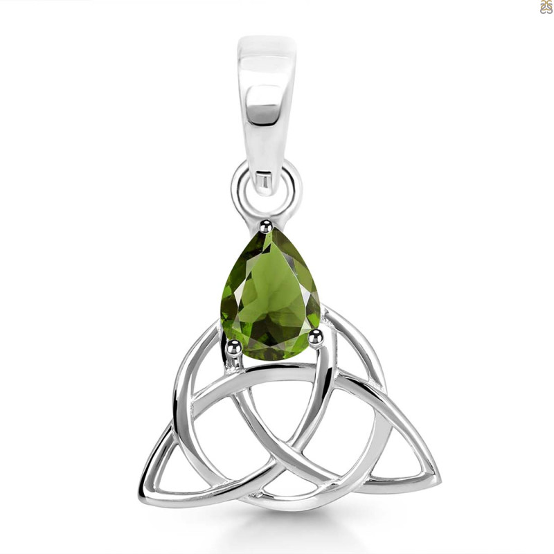 Moldavite Triquetra Pendant MLD-RDEP-892.