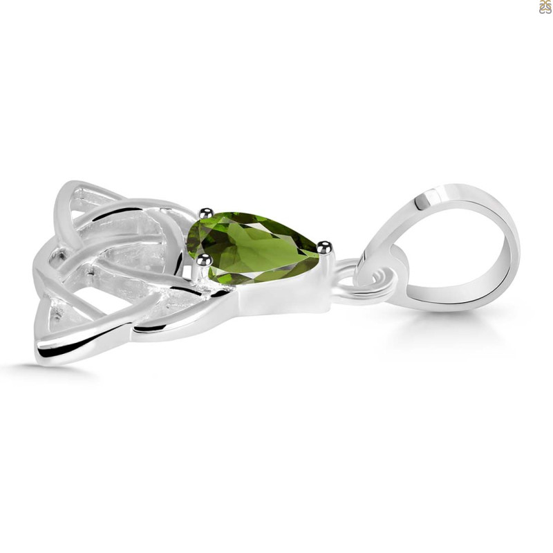 Moldavite Triquetra Pendant MLD-RDEP-892.