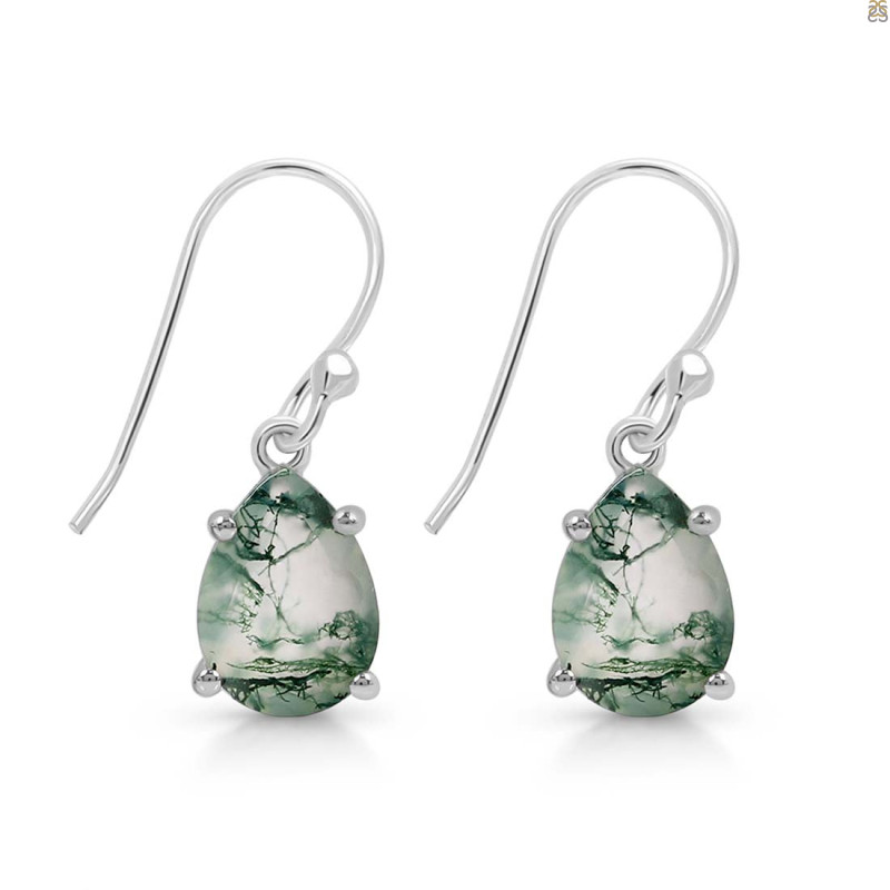 Moss Agate Earring MOA-RDE-869