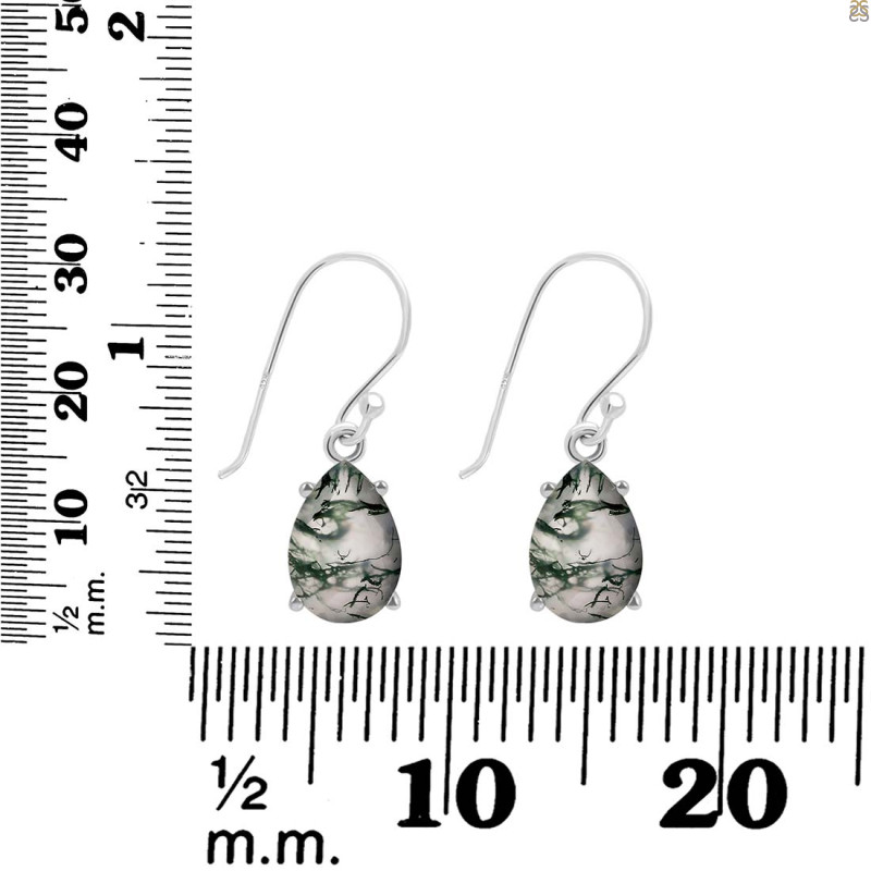 Moss Agate Earring MOA-RDE-870