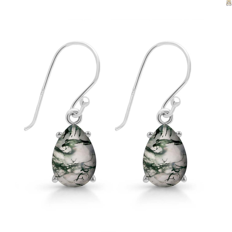 Moss Agate Earring MOA-RDE-870