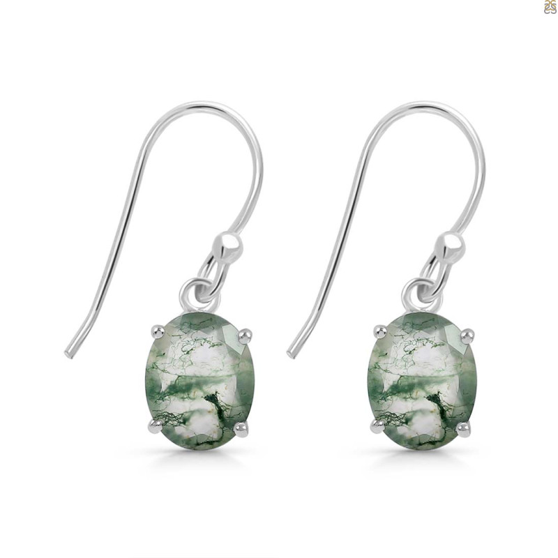 Moss Agate Earring MOA-RDE-982