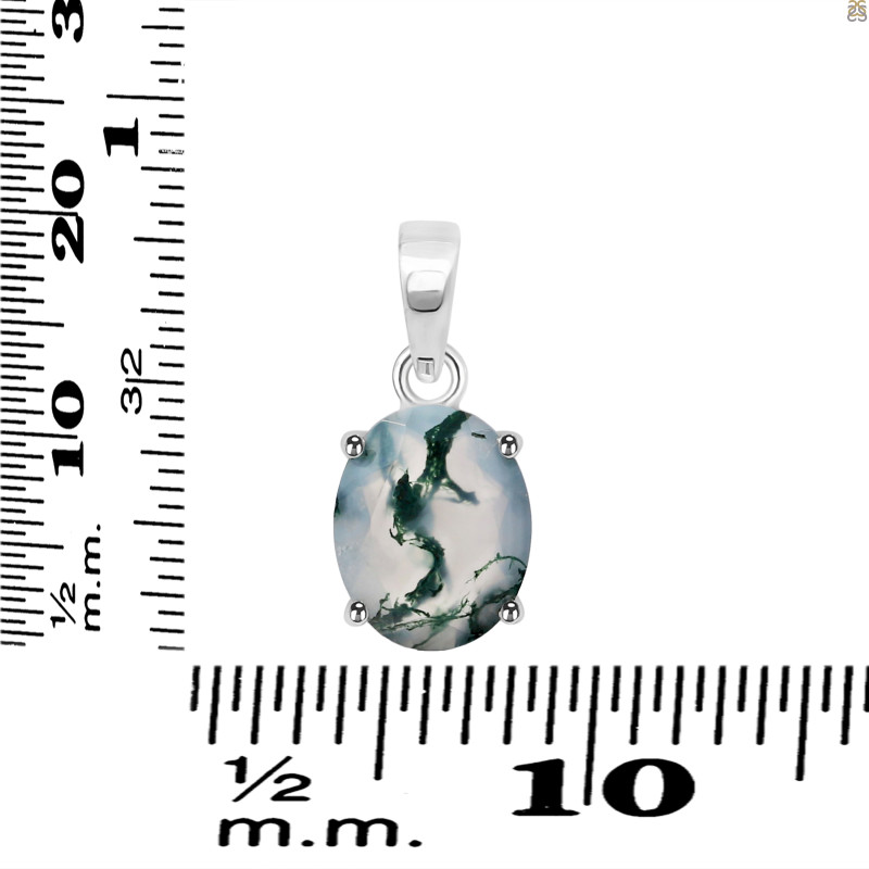 Moss Agate Pendant MOA-RDP-1031