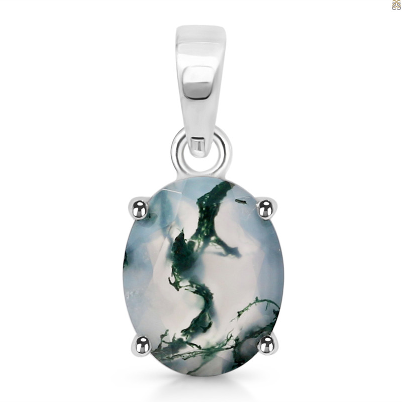 Moss Agate Pendant MOA-RDP-1031