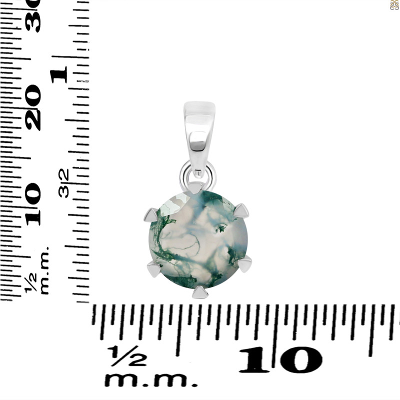 Moss Agate Pendant MOA-RDP-740