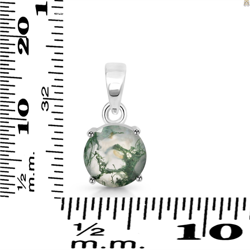 Moss Agate Pendant MOA-RDP-964